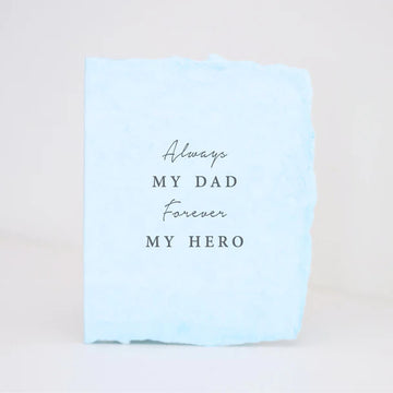 Always My Dad Forever My Hero Folded Father's Day Card