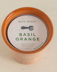 Basil Orange Garden Pot Candle