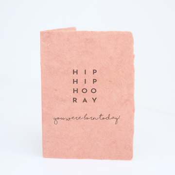 "Hooray You Were Born Today" Birthday Card