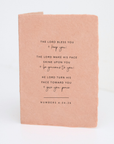 "Lord Bless You And Keep You" Folded Religious Greeting Card
