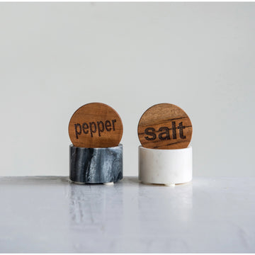 Marble Salt and Pepper Set