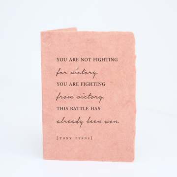 "The Battle Has Already Been Won" Encouragement Card