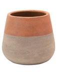 Two-Tone Terracotta and Cement Planter