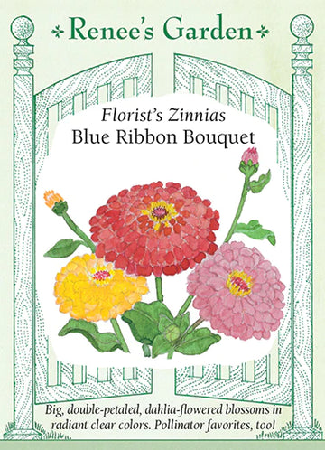 Zinnia Blue Ribbon Bouquet Seeds
