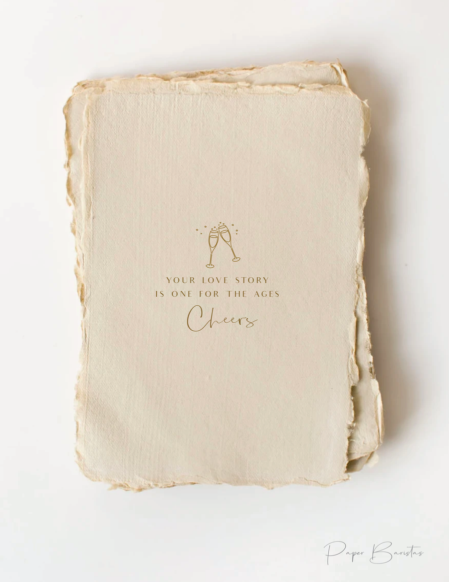 Your Love Story Is One For The Ages Wedding Greeting Card