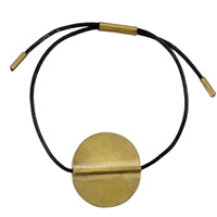 Aga Brass and Leather Bracelet