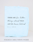 Better Things Ahead Sympathy Greeting Card