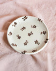 Black Forget Me Not Catchall Plate