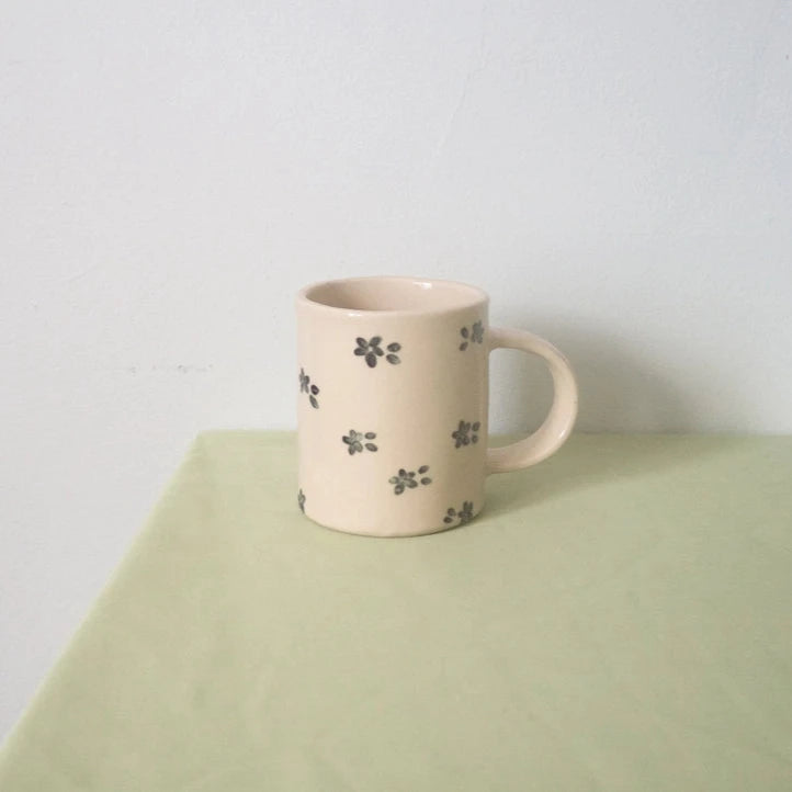 Black Forget Me Not Mug