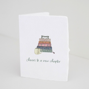 "Cheers To A New Chapter" Graduation Card