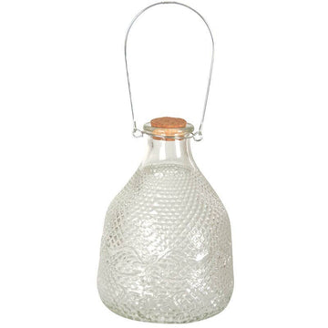 Clear Hobnail Glass Wasp Trap