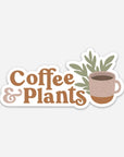 Coffee And Plants Sticker