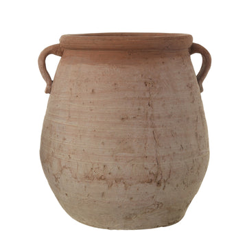 Terracotta Whitewash Urn