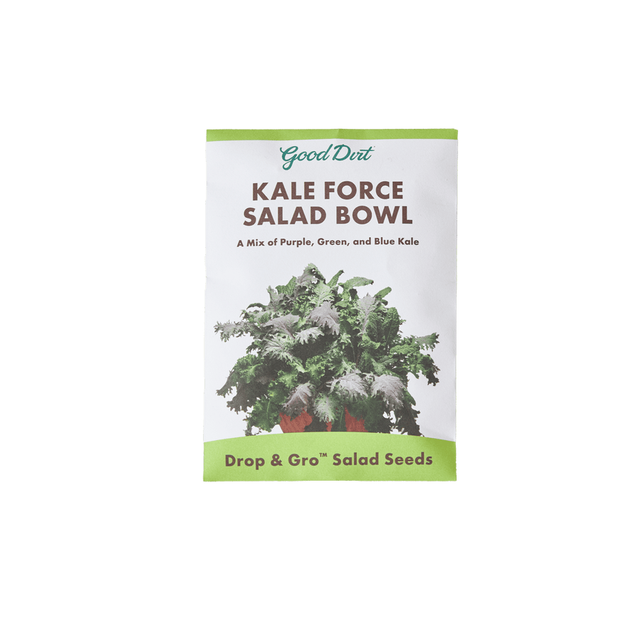 Good Dirt Drop & Gro Salad Seeds - Kale Force