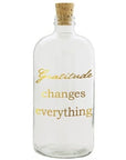 Gratitude Changes Everything Apothecary Jar Gold Print
