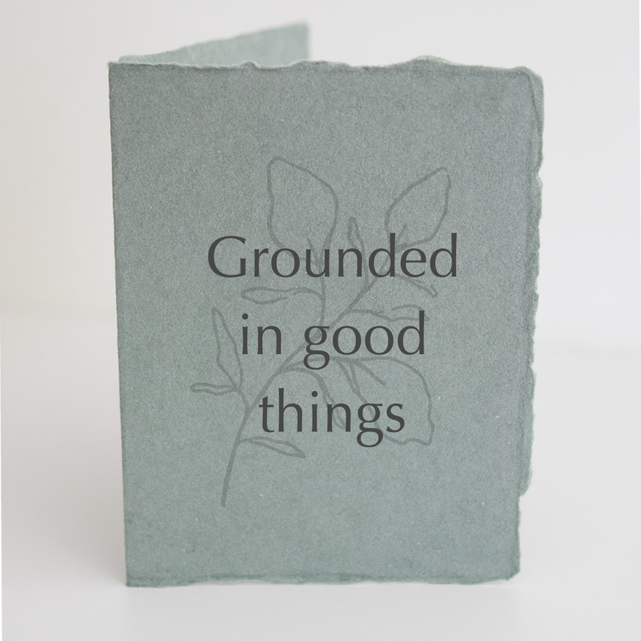 Grounded In Good Things Plant Recycled Card