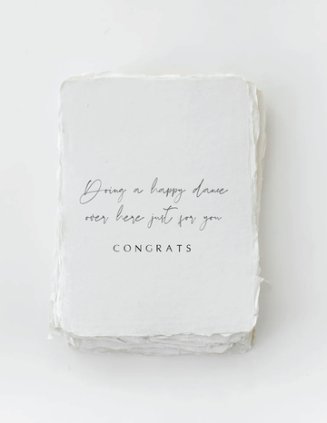 "Happy Dance For You" Congratulations Card