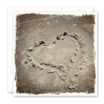 Heart In Sand Card