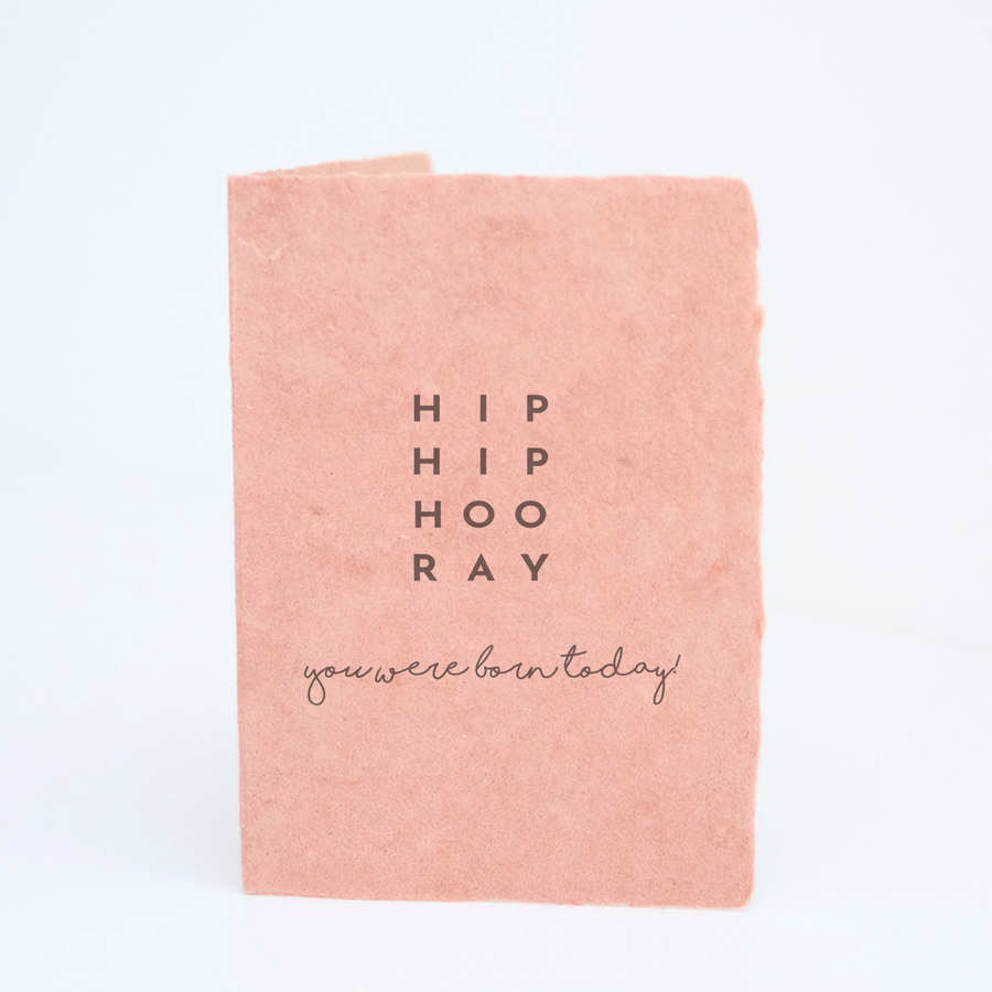 Hooray You Were Born Today Birthday Card