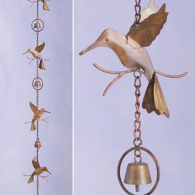 Hummingbirds and Bells Ornament