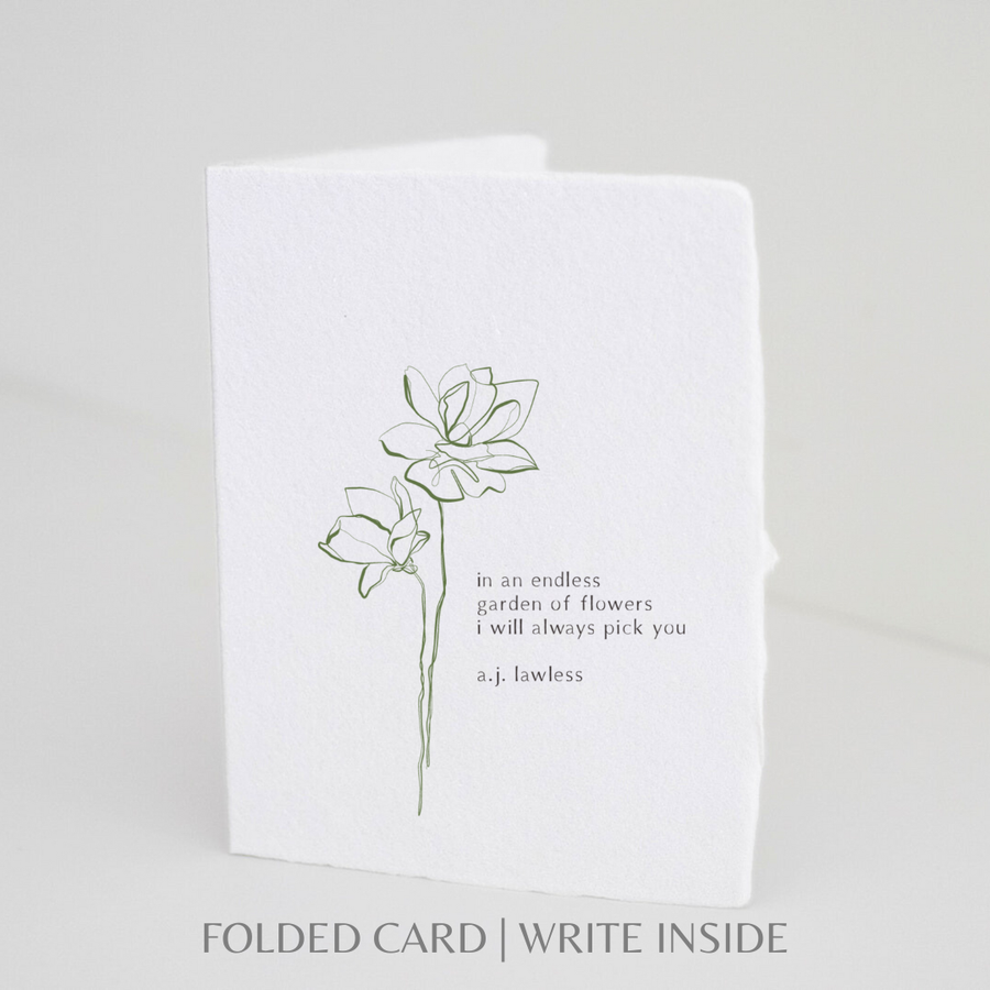 I Always Pick You Folded Love Greeting Card