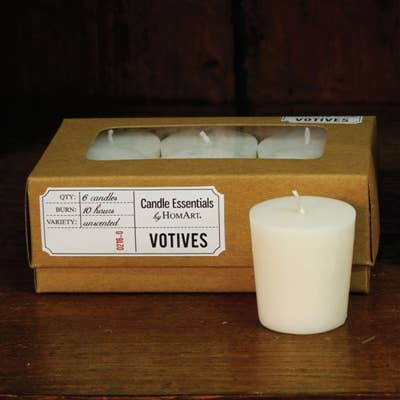 Ivory Votive Box of 6