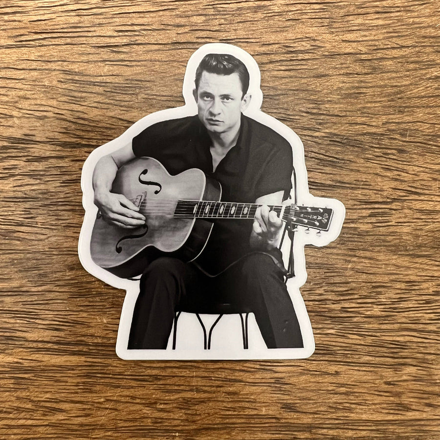 Johnny Cash Sticker | Fossil Creek Tree Farm