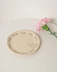 Line Drawn Tulips Catchall Plate