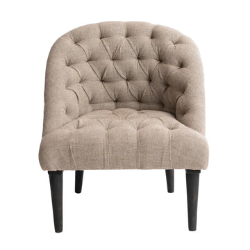 Linen Tufted Chair
