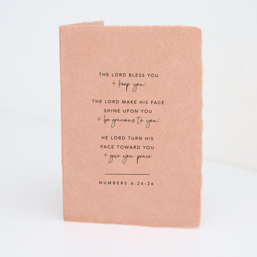 Lord Bless You And Keep You Folded Religious Greeting Card