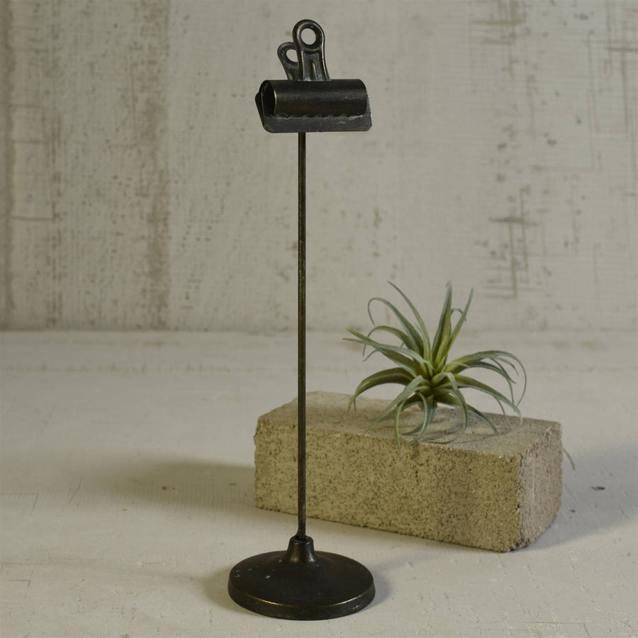 Metal Bookkeepers Clip on Stand