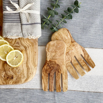 Olive Wood Large Hand Servers