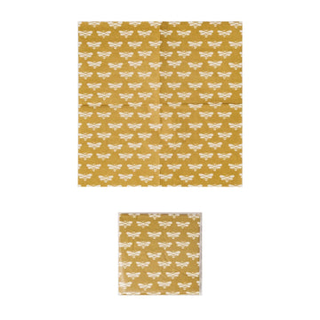 Paper Cocktail Napkins With Bee Pattern