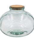 Recycled Glass Jar With Cork Lid