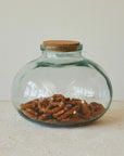 Recycled Glass Jar With Cork Lid
