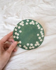 Scattered Petunia Emerald Catchall Plate