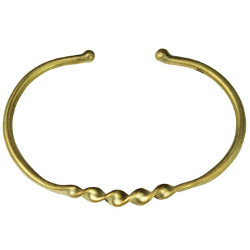 Single Twist Brass Bracelet
