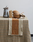 Striped Cotton and Linen Table Runner