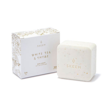 White Tea And Thyme Print Block Bar Soap