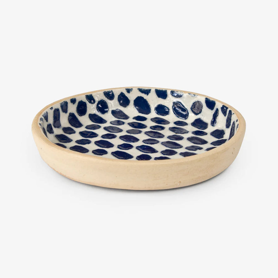 Wine Coaster Dot Cobalt