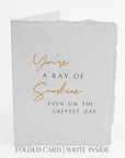 You're A Ray Of Sunshine Friend Greeting Card