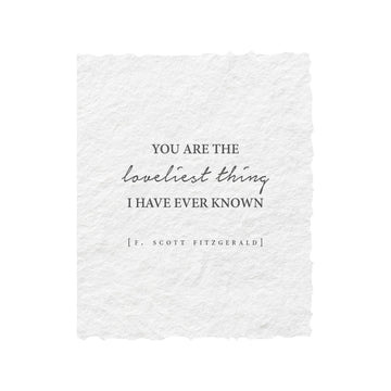 You're The Loveliest Thing Folded Anniversary Greeting Card