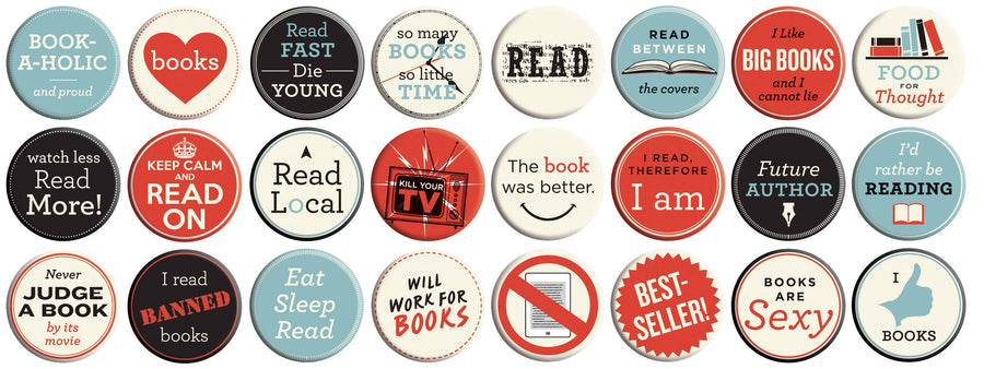 I Love Books Button