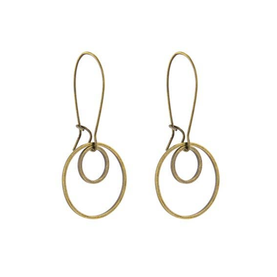 Silverstone Small Double Circle Earrings