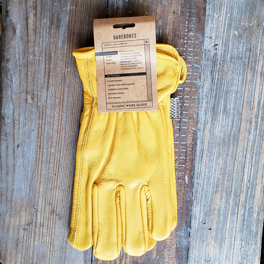 Work Gloves Natural Yellow