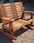 54" Reclaimed Wood Rocking Chair