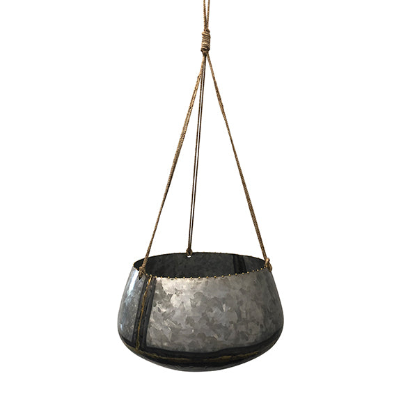 Bella Galvanized Hanging Basket