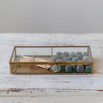 Brass and Glass Display Case