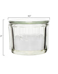 Glass Salt Container with Lid