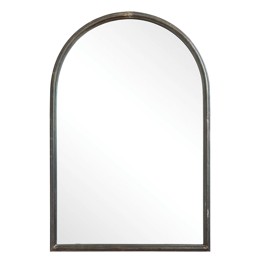 Arched Metal Framed Mirror